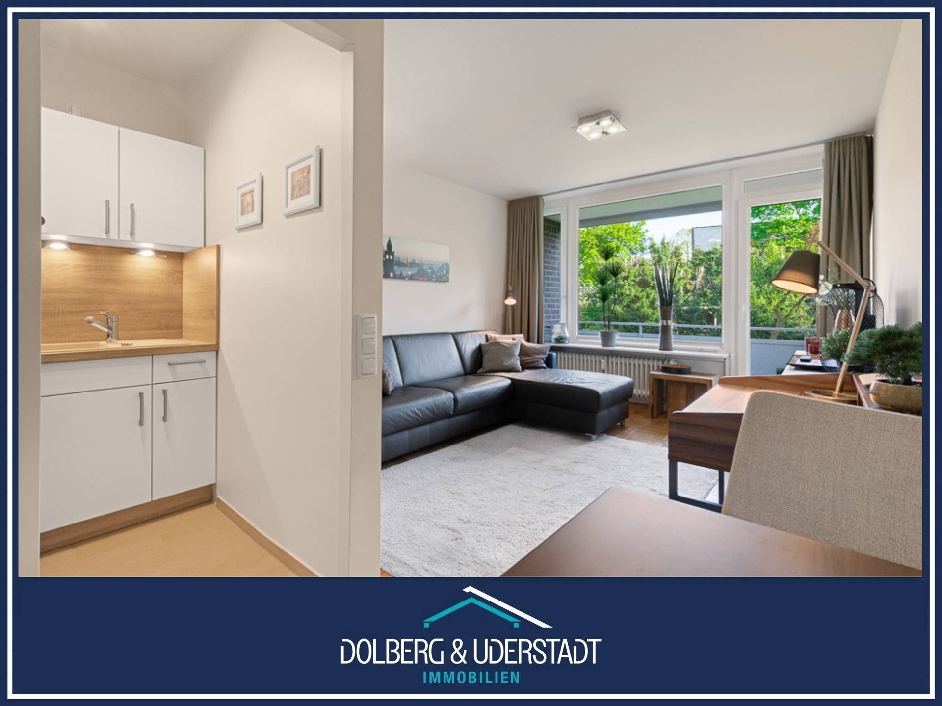 Immobilienangebot - Hamburg / Rahlstedt - Alle - TOP-1-Zimmer-Wohnung im Hochparterre, komplett möbliert und sofort bezugsfertig oder vermietbar
