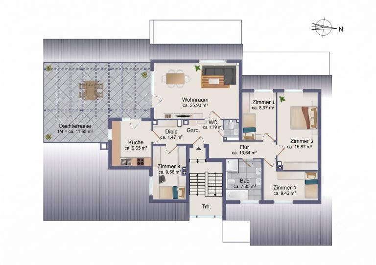 Immobilienangebot - Wedel - Alle - Penthouse mit Weitblick und Dachterrasse: Gestalten Sie Ihr urbanes Unikat in Wedel!