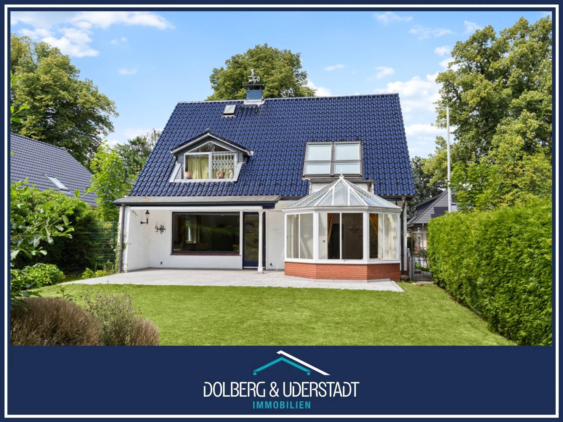 Immobilienangebot - Hamburg / Rahlstedt - Alle - Charmantes Einfamilienhaus mit Südgrundstück, Wintergarten und Garage, in sehr begehrter Lage
