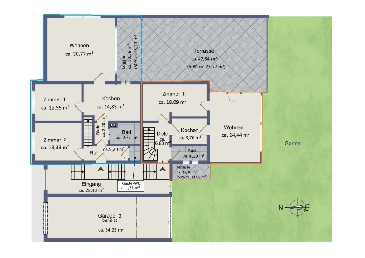 Immobilienangebot - Reinbek - Alle - Zweifamilienhaus mit Einliegerwohnung – modernisiert, renditestark ideal für Eigennutzer und Anleger