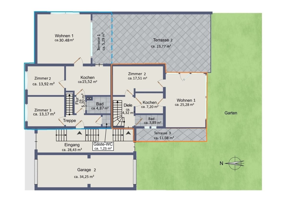 Immobilienangebot - Reinbek - Alle - Zweifamilienhaus mit Einliegerwohnung – modernisiert, renditestark ideal für Eigennutzer und Anleger