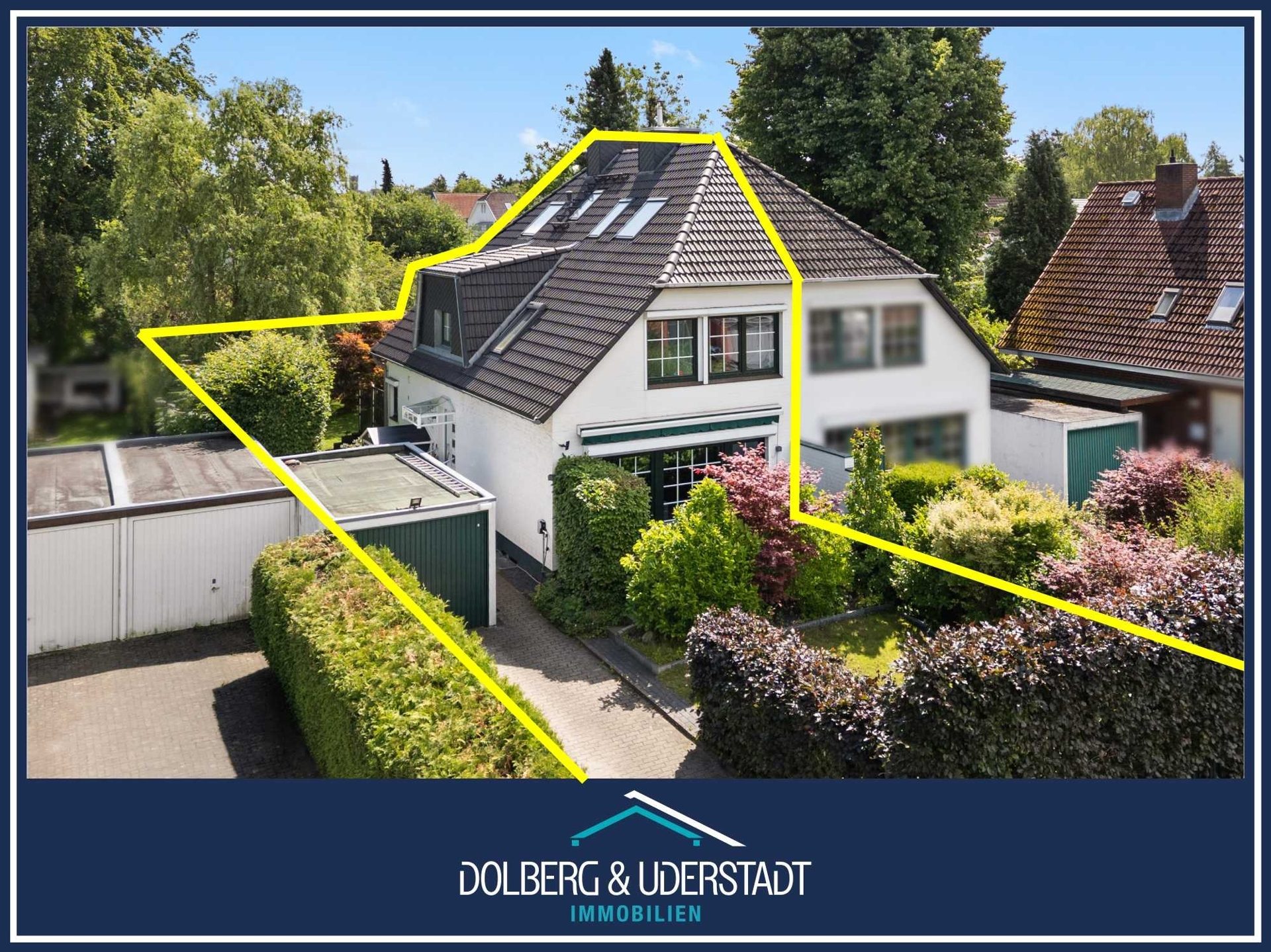 Immobilienangebot - Hamburg / Rahlstedt - Alle - Modernisierte Doppelhaushälfte mit Kamin und Wallbox in ruhiger Wohnlage von Oldenfelde / Rahlstedt