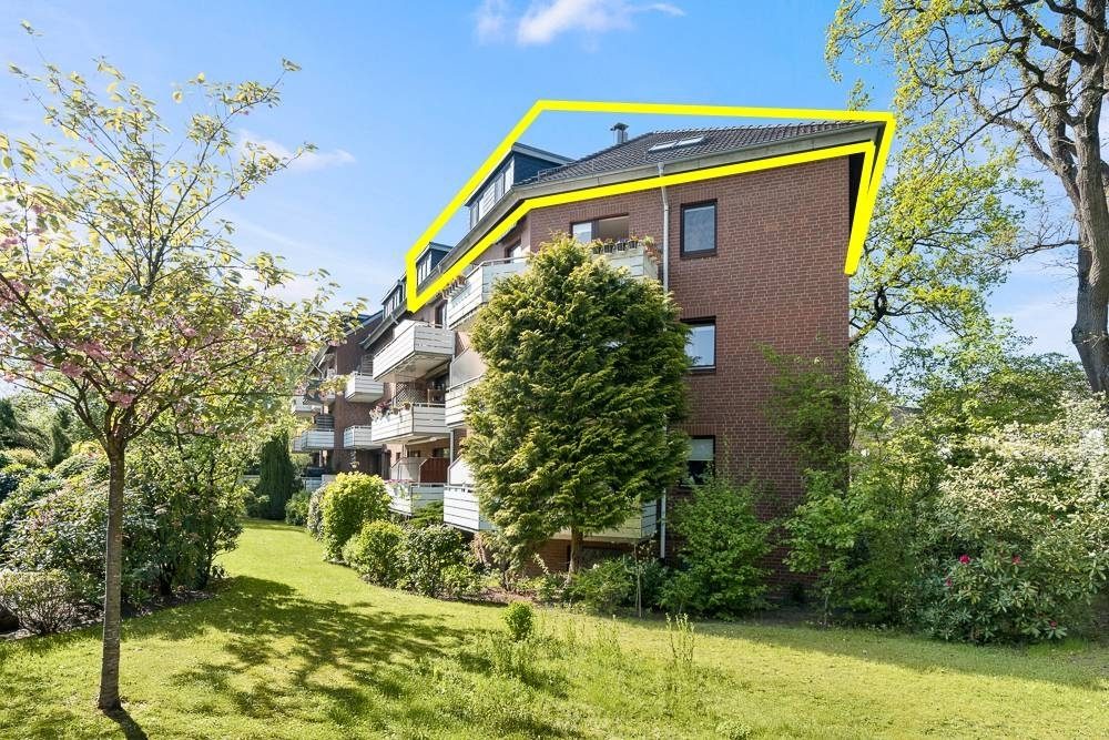 Immobilienangebot - Hamburg / Meiendorf - Alle - Großzügige 4-Zimmer-Dachgeschosswohnung und Galerie auf ca. 122 m² mit Dachterrasse & Garage