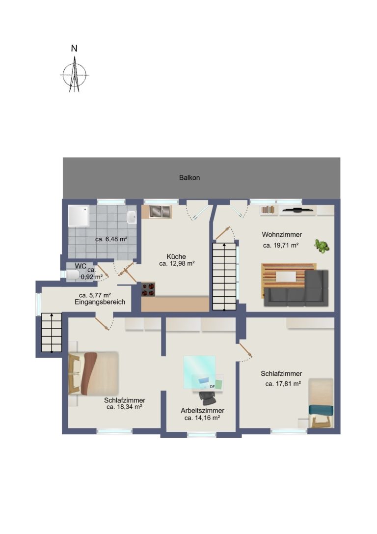 Immobilienangebot - Hamburg / Bramfeld - Alle - Sanierungsbedürftiges Zweifamilienhaus mit zwei Wohneinheiten und großem Potenzial!