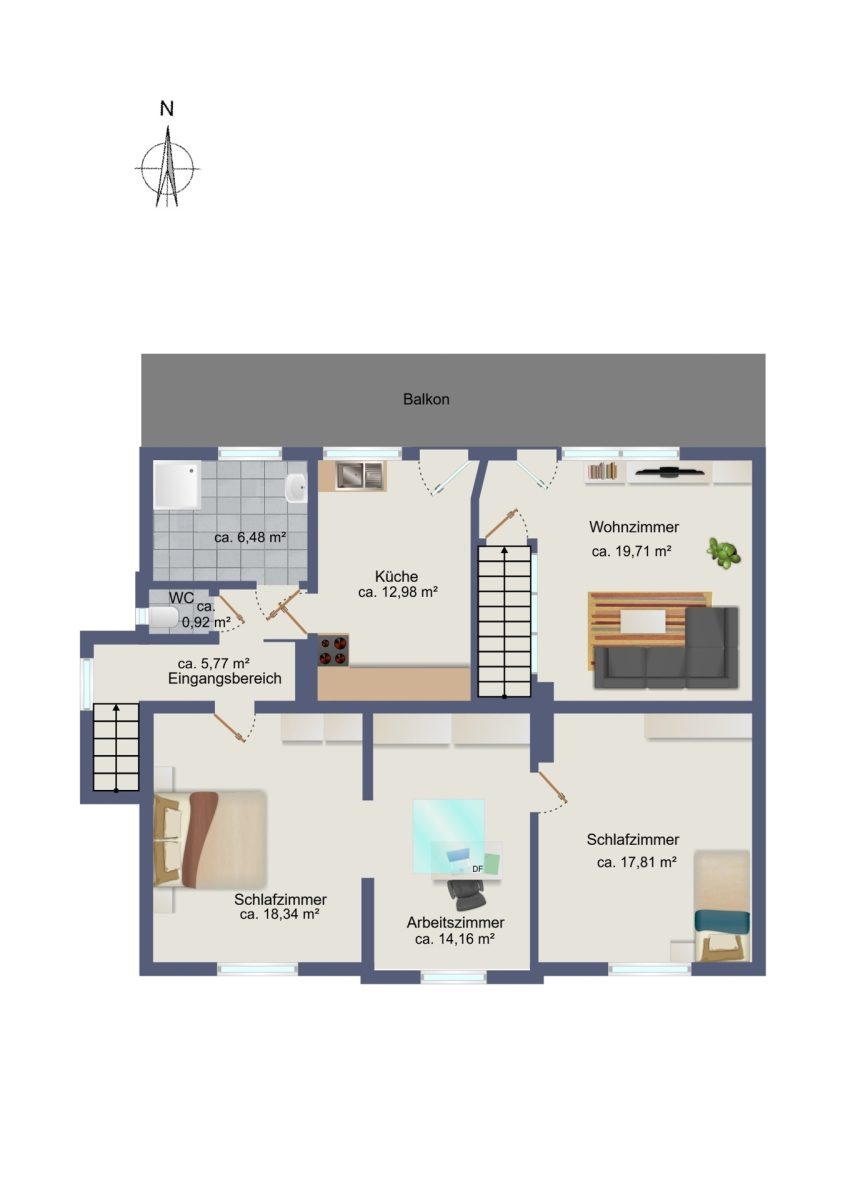 Immobilienangebot - Hamburg / Bramfeld - Alle - Sanierungsbedürftiges Zweifamilienhaus mit zwei Wohneinheiten und großem Potenzial!