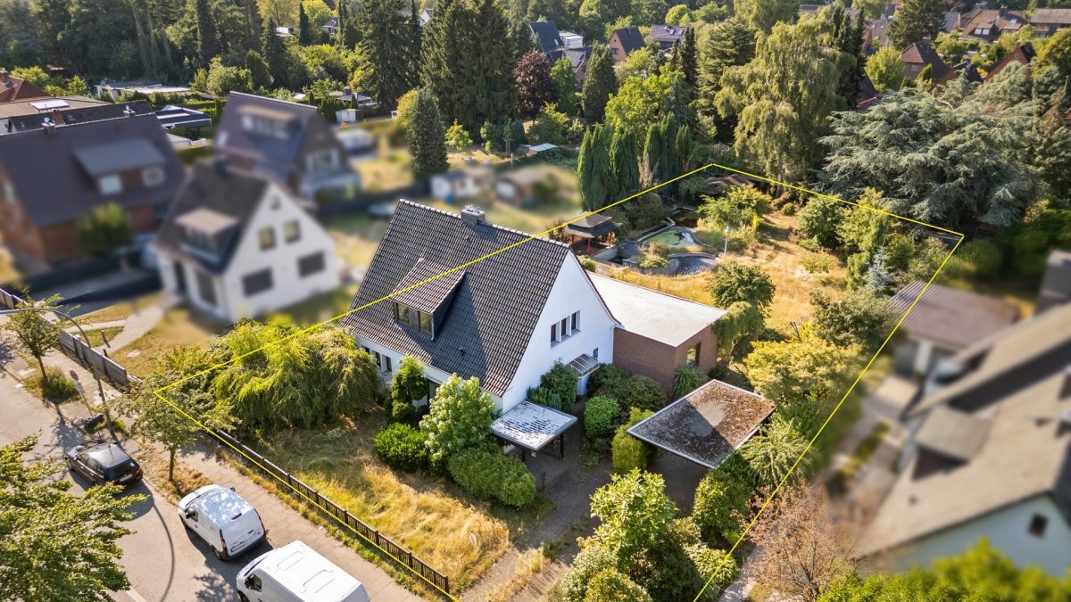 Immobilienangebot - Hamburg / Kirchsteinbek - Alle - Baugrundstück mit Entwicklungspotenzial in gefragter Lage von Kirchsteinbek