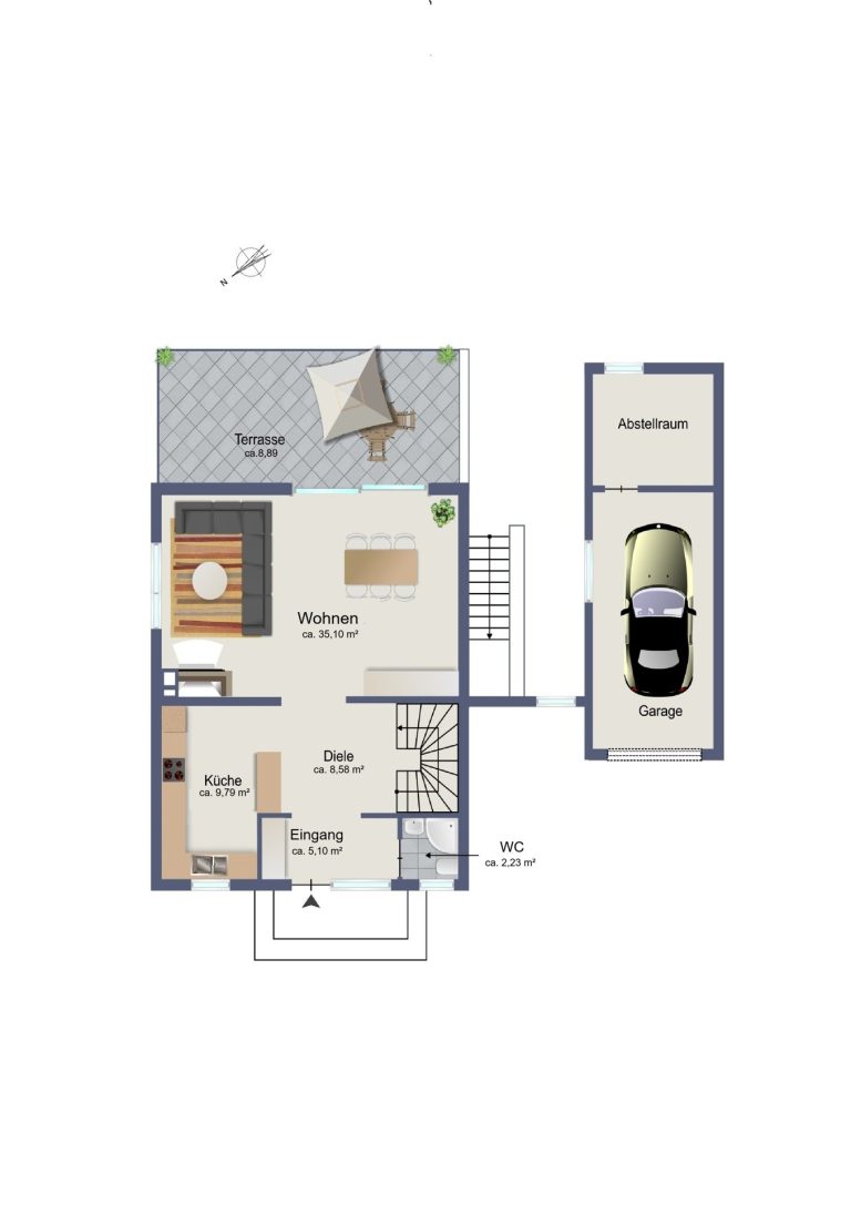 Immobilienangebot - Brunsbek / Papendorf - Alle - Charmantes Einfamilienhaus auf traumhaftem Grundstück in ruhiger Sackgassenlage