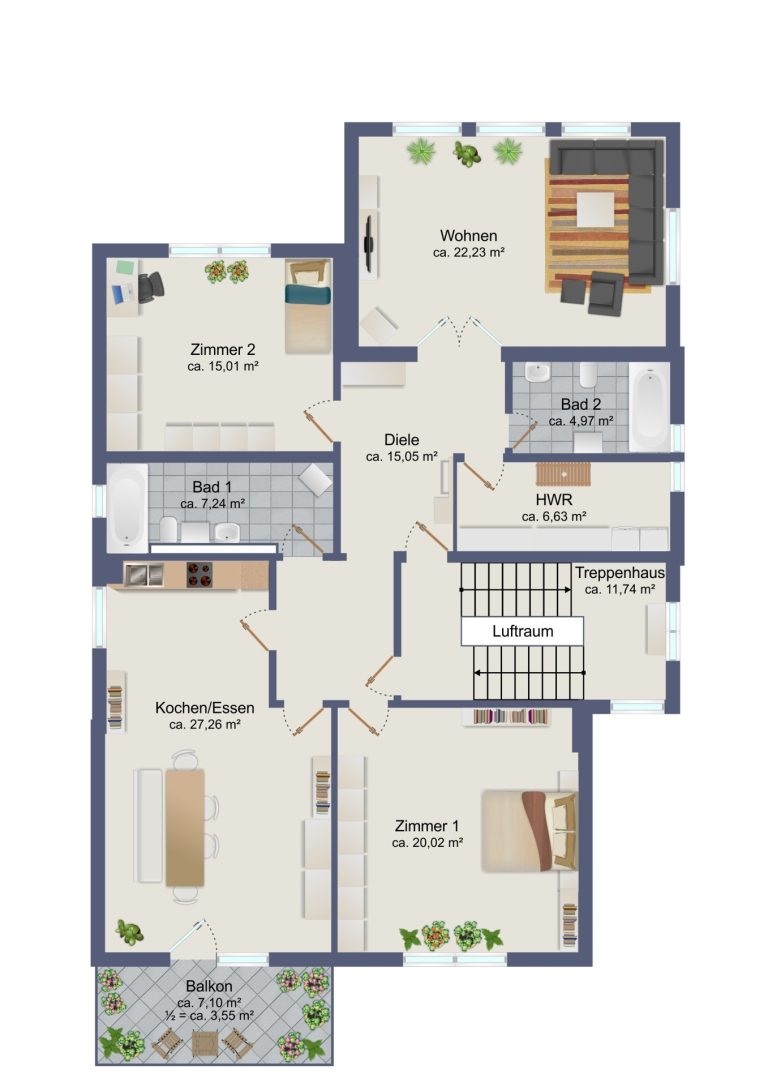 Immobilienangebot - Hamburg / Oldenfelde - Alle - Herrschaftliche Villa in TOP-Zustand mit bis zu 5 Wohneinheiten und 4 Garagen