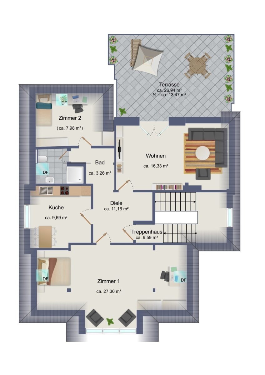 Immobilienangebot - Hamburg / Oldenfelde - Alle - Herrschaftliche Villa in TOP-Zustand mit bis zu 5 Wohneinheiten und 4 Garagen