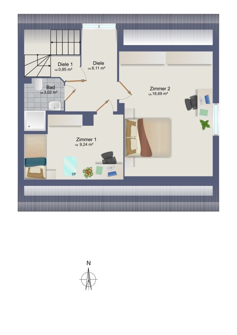Immobilienangebot - Hamburg / Ohlstedt - Alle - Seltene Gelegenheit! Großes Grundstück mit Doppelhaus und zusätzlichem Baupotenzial
