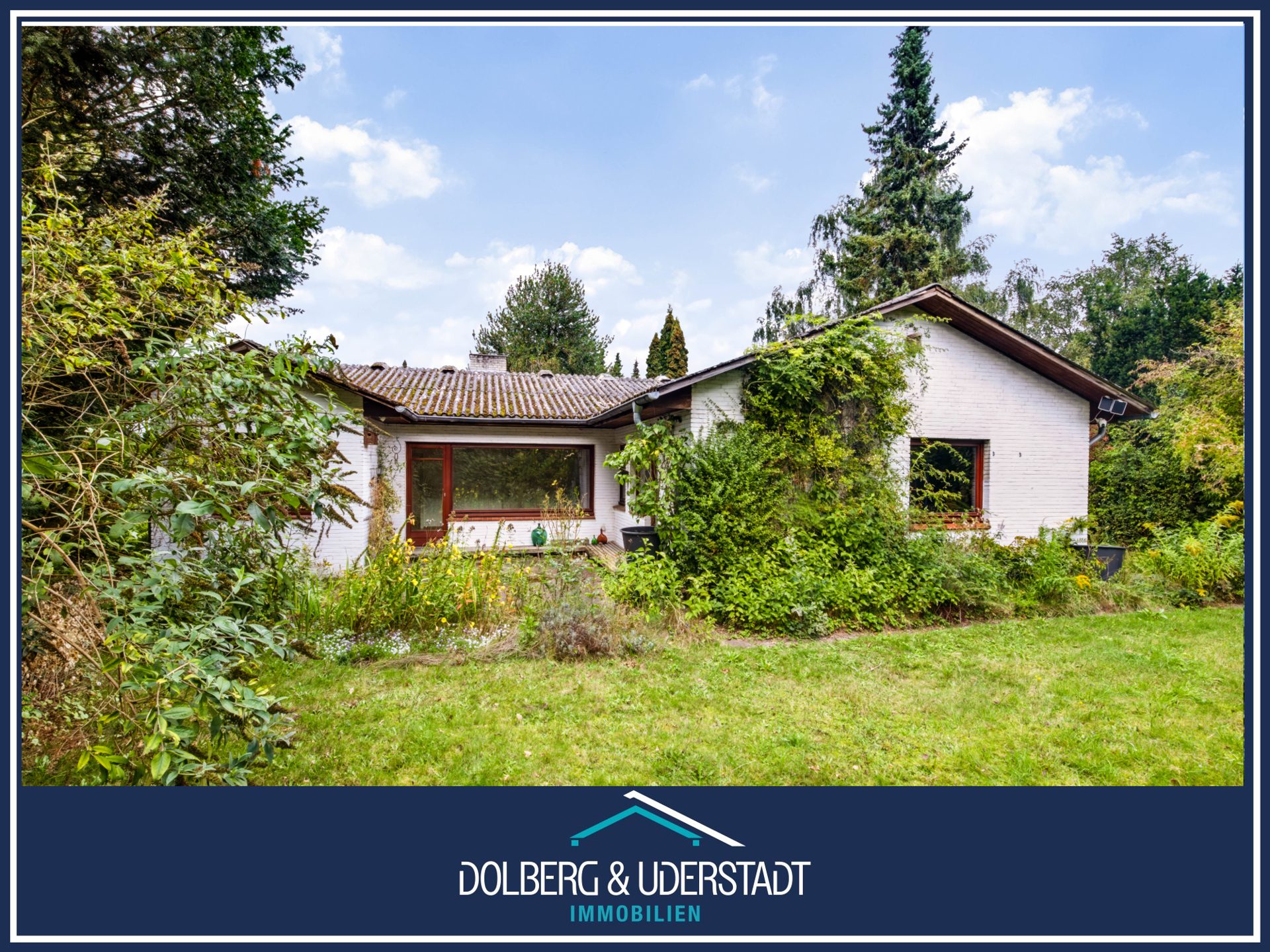 Immobilienangebot - Hamburg/ Poppenbüttel - Alle - Renovierungsbedürftiger Wohntraum auf ruhigem Pfeifenstilgrundstück in HH-Poppenbüttel