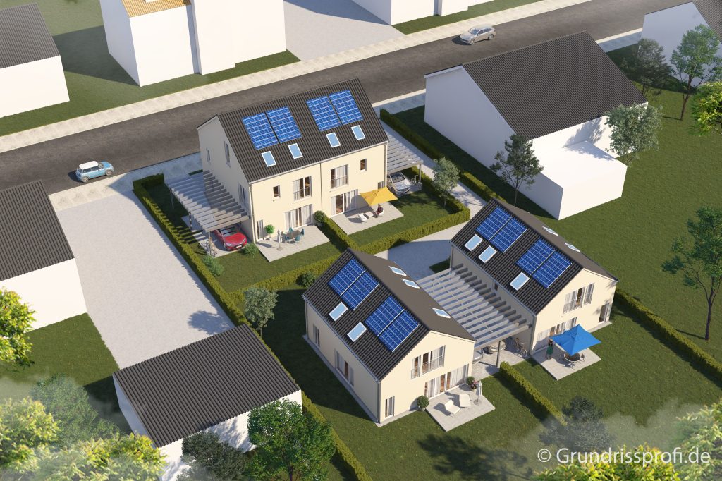 Neubau-Häuser in Linkenheim - Wohnbeispiel - HUST Immobilien
