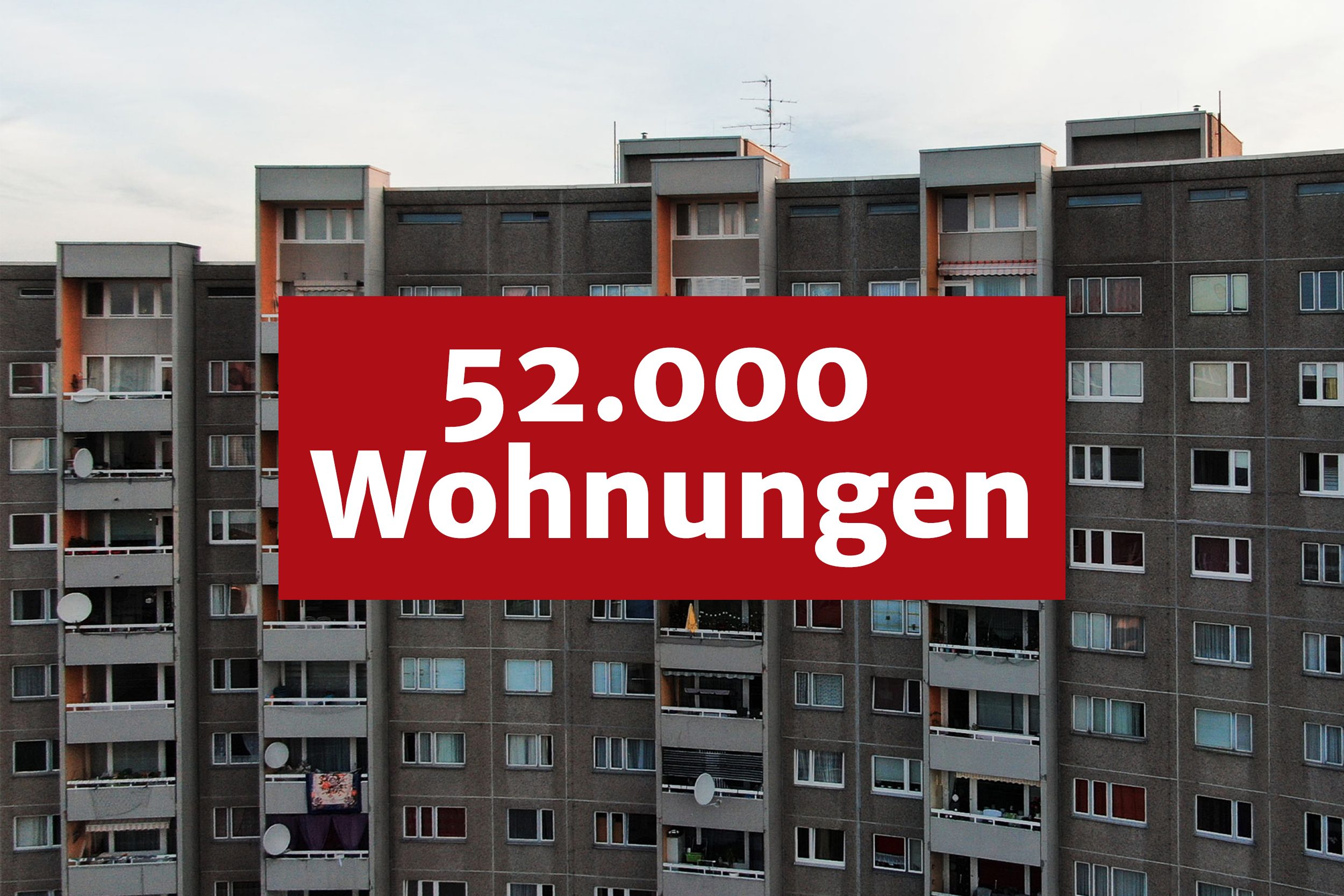 Zahl des Monats Oktober Beitragsbild 2022 – 52.000 Wohnungen zu viel- HUST Immobilien