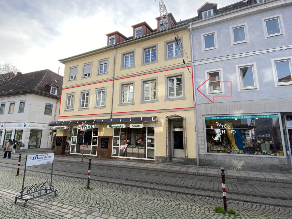 HUST Immobilien GmbH & Co. KG - Immobilienangebot - Karlsruhe - Alle - Kapitalanleger aufgepasst! Sanierte, charmante 3-Zimmer-Altbauwohnung im Herzen von Durlach