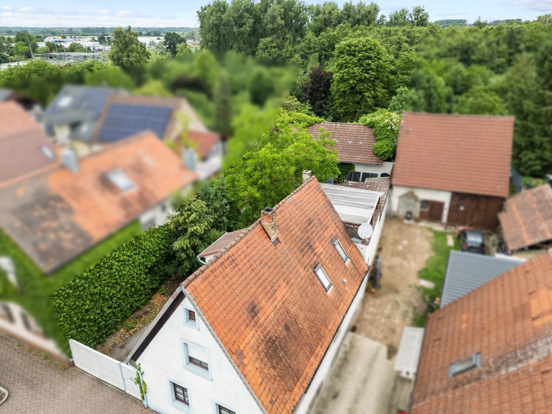 HUST Immobilien GmbH & Co. KG - Immobilienangebot - Linkenheim-Hochstetten - Alle - Viel Potenzial auf großem Grundstück – mit möglicher Bebauung in zweiter Reihe, vorne vermietet