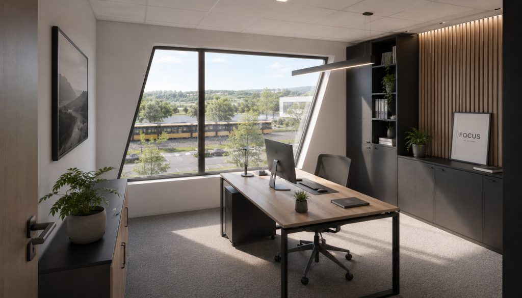 HUST Immobilien GmbH & Co. KG - Immobilienangebot - Malsch - Alle - Zukunftsweisende Bürofläche im Neubau „Güterbahnhof Malsch“