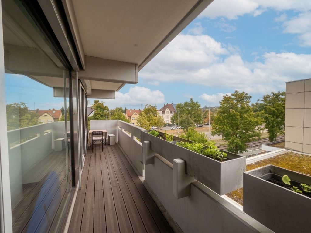 HUST Immobilien GmbH & Co. KG - Immobilienangebot - Karlsruhe / Knielingen - Wohnungen - Platz für die ganze Familie: großzügige 4-Zimmer-Wohnung mit Balkon in Knielingen