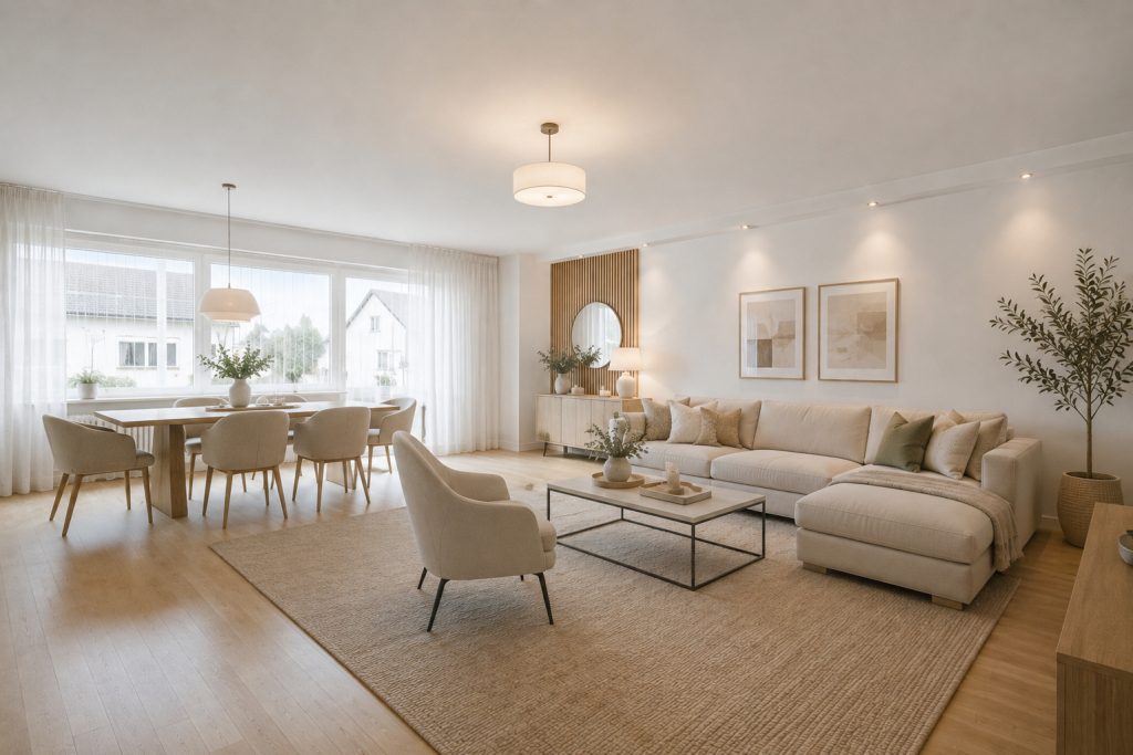 HUST Immobilien GmbH & Co. KG - Immobilienangebot - Stutensee / Blankenloch - Wohnungen - Ihr Zuhause zum Selbstgestalten – 3-Zimmer-Wohnung mit Balkon und Garage in Stutensee-Büchig