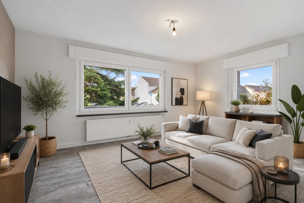 HUST Immobilien GmbH & Co. KG - Immobilienangebot - Muggensturm - Wohnungen - Einziehen und wohlfühlen: Ruhige Erdgeschosswohnung mit Gartenanteil und Garage in Muggensturm
