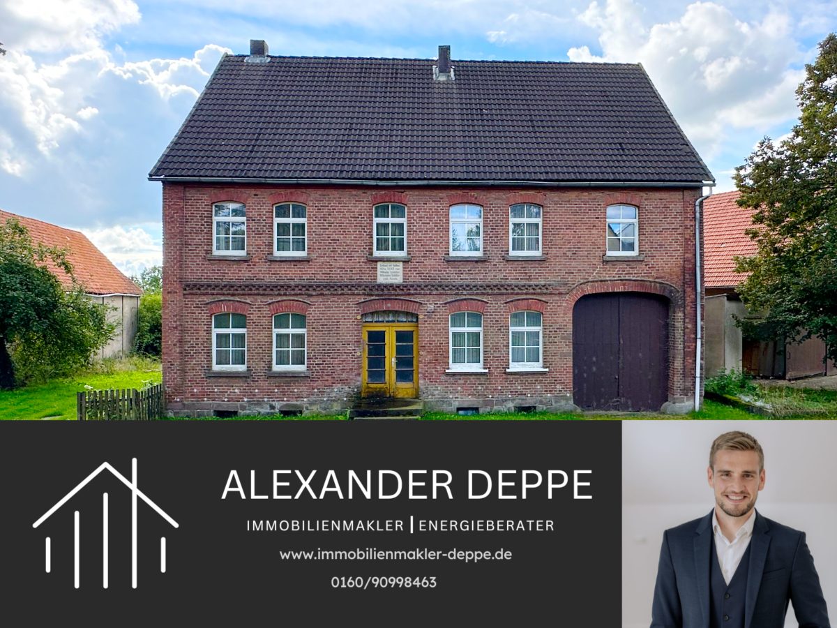 Immobilienangebot - Vahlbruch - Alle - Sanierungsbedürftiger Resthof in Vahlbruch Acker-, Gründland und Holzanteil!