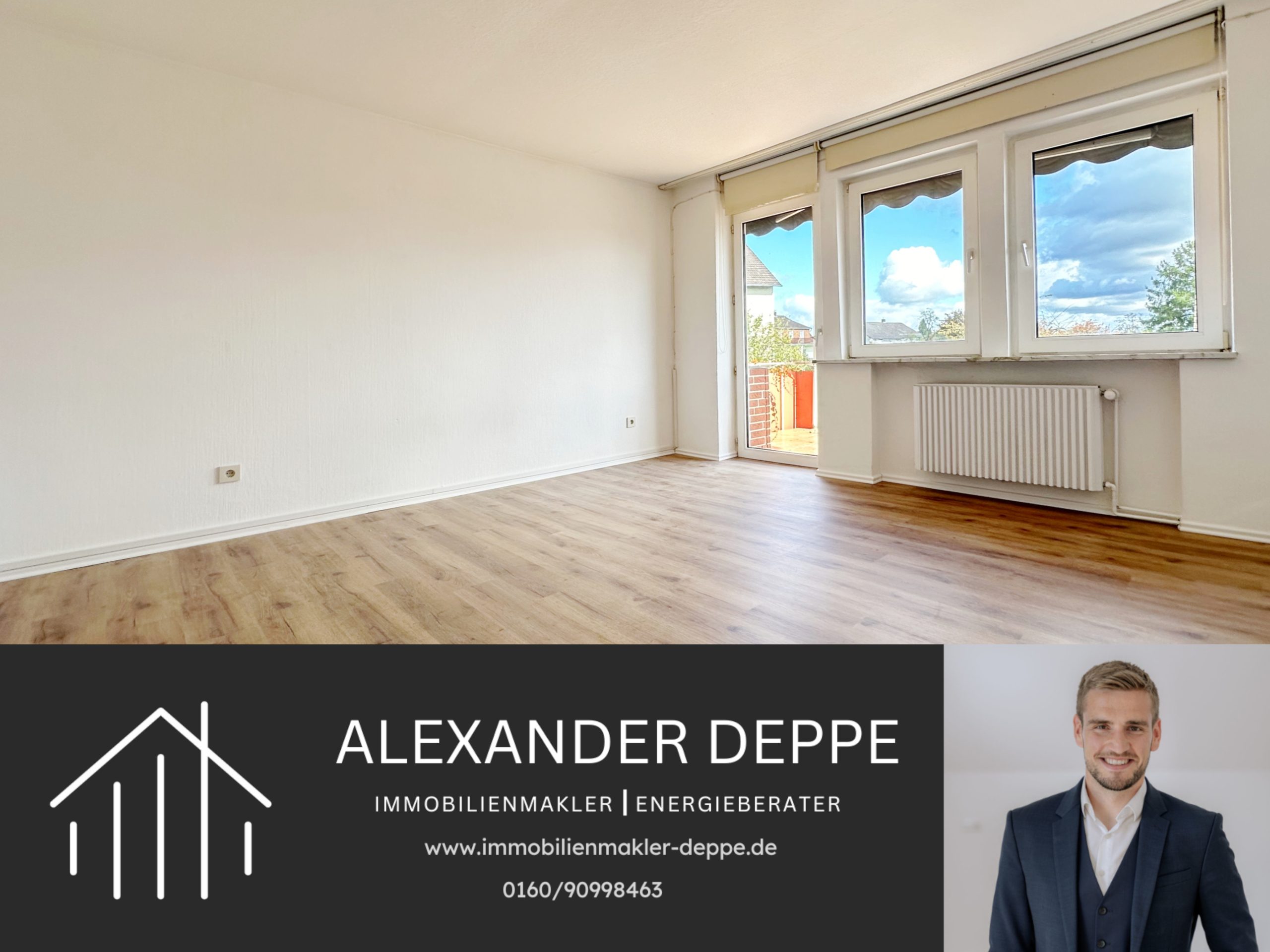 Immobilienangebot - Bad Pyrmont - Alle - Nach Renovierung: Moderne 4-Zimmer-Maisonettewohnung mit Balkon!