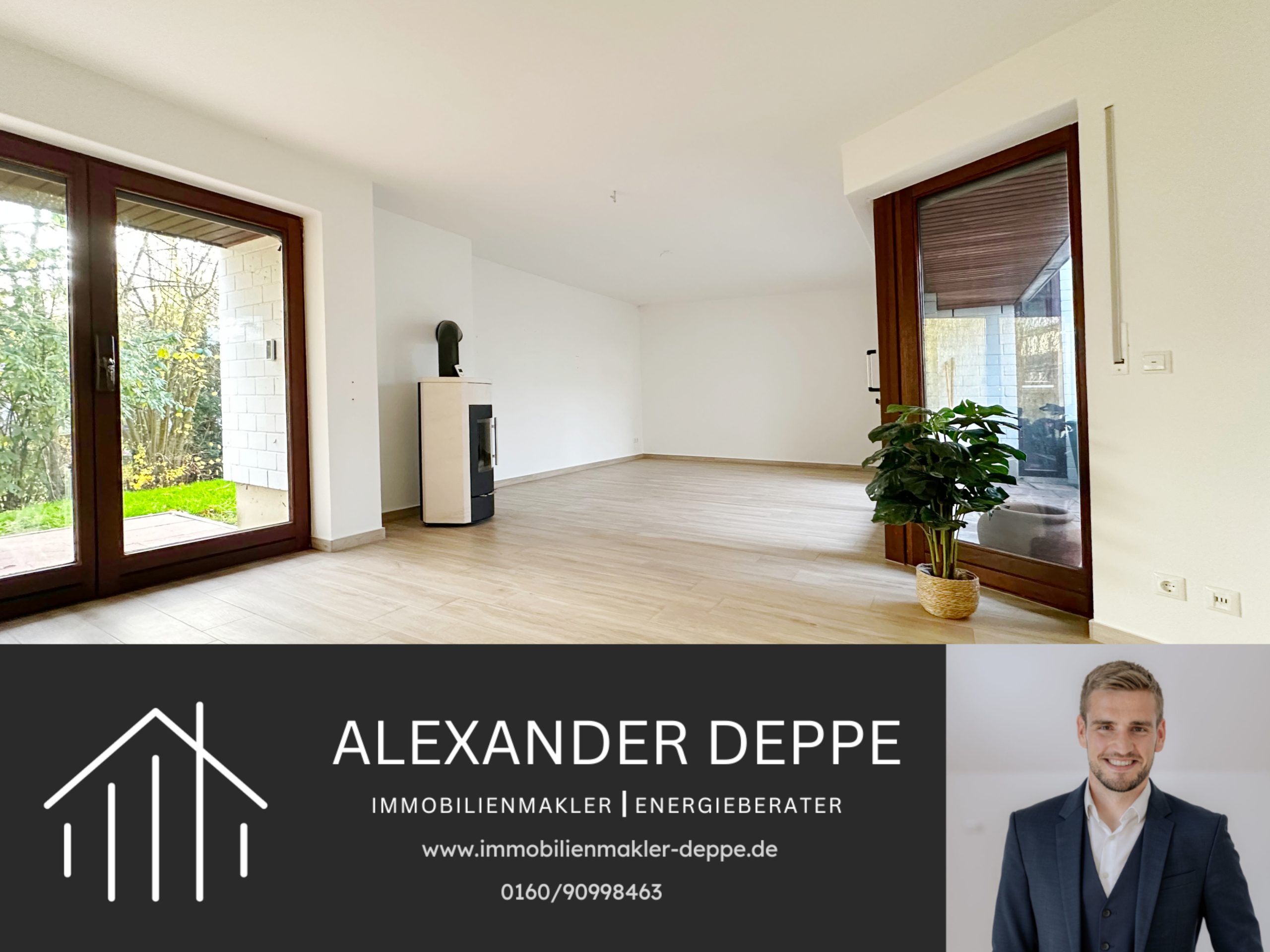Immobilienangebot - Bad Pyrmont - Alle - Fußbodenheizung, Sackgassenlage, zwei Terrassen - Wohnung mit vielen Annehmlichkeiten!