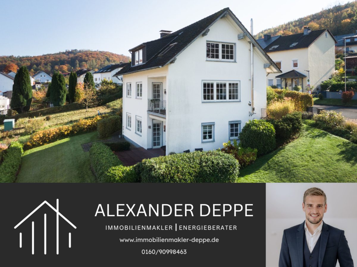 Immobilienangebot - Lügde - Alle - Mit Fernblick: Gepflegtes Einfamilienhaus mit vielen Annehmlichkeiten ++Mit Video in Beschreibung++