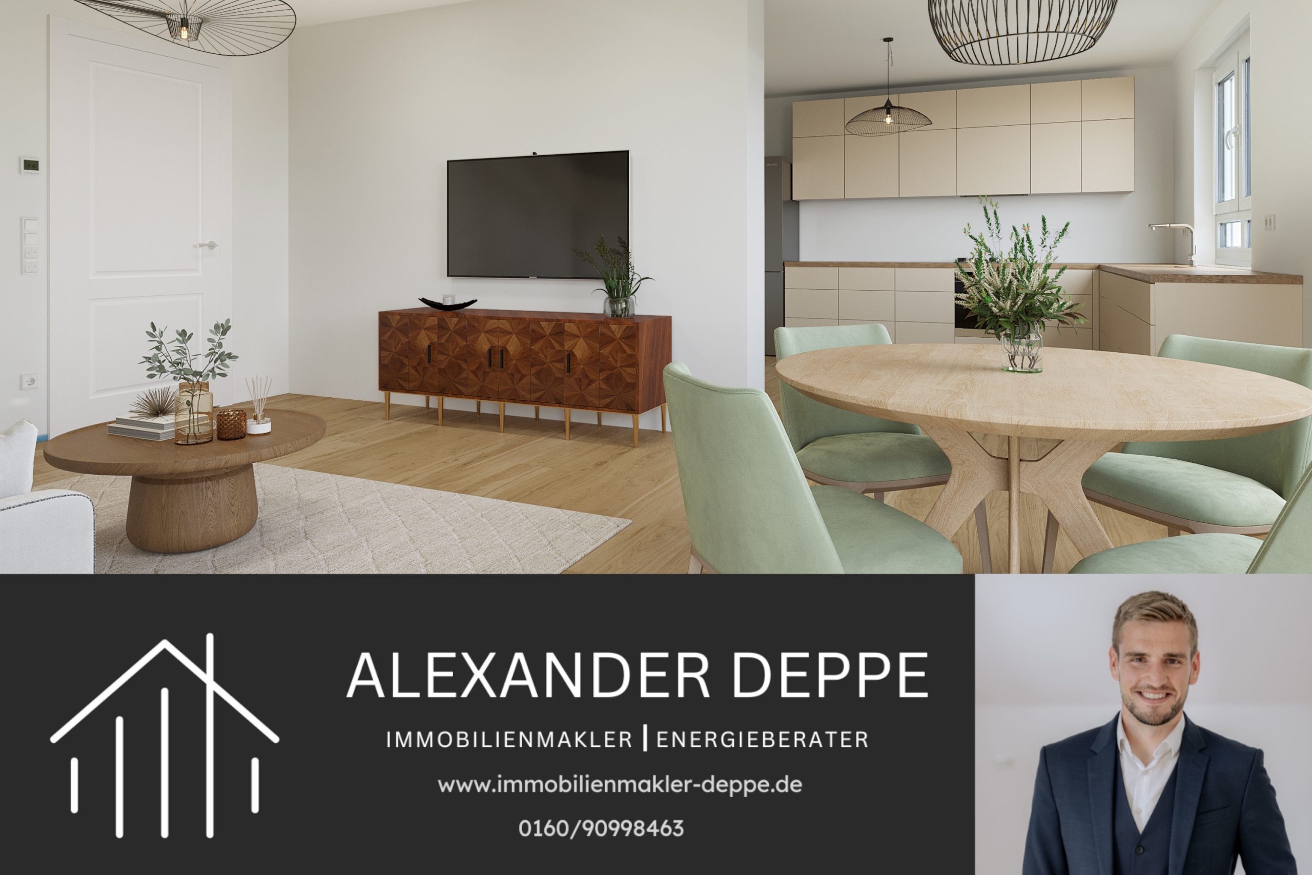 Immobilienangebot - Bad Pyrmont - Alle - ++Mit Video++ Traumwohnung: Panoramablick im energieeffizienten Neubau