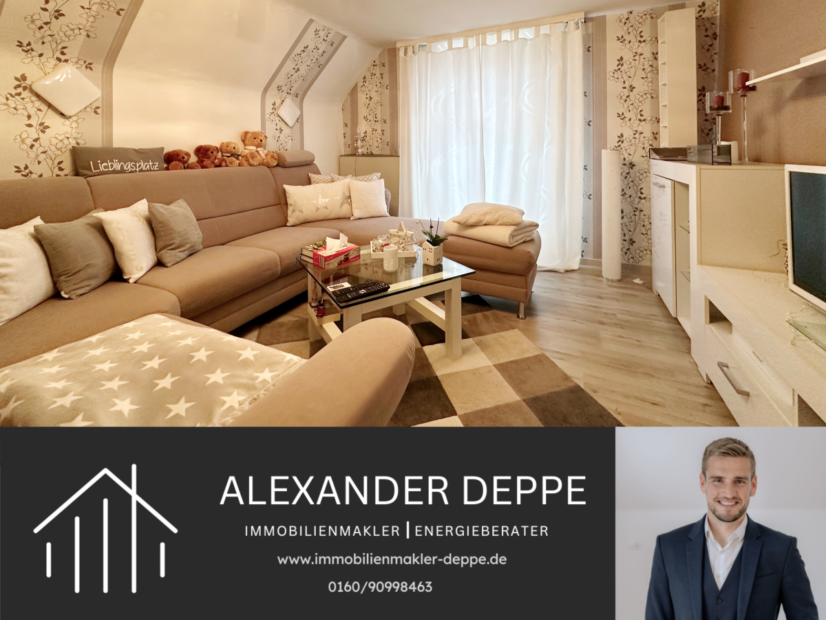 Immobilienangebot - Bad Pyrmont - Alle - Gepflegte 4-Zimmer-Wohnung mit Balkon auf dem Hagen!
