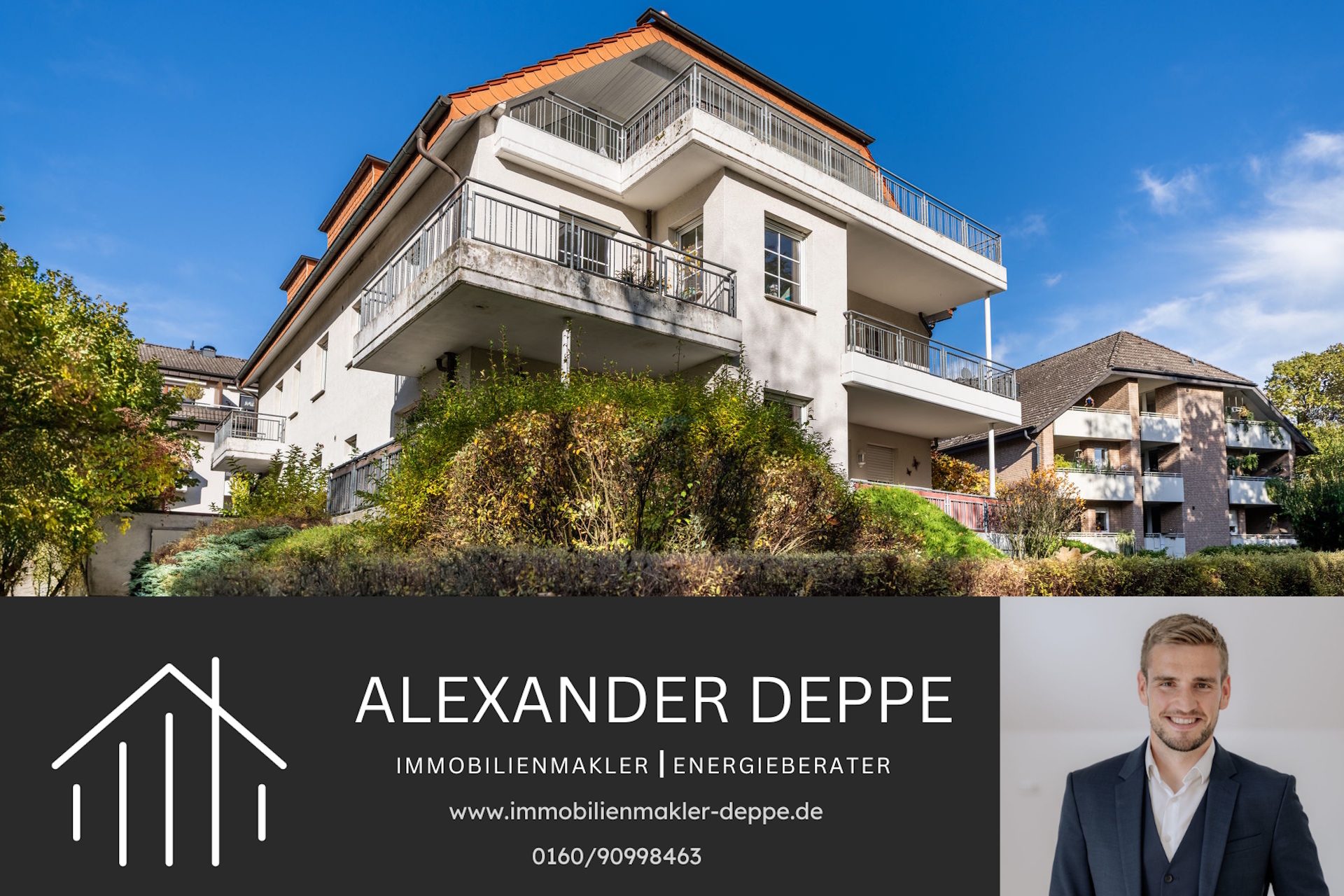 Immobilienangebot - Bad Pyrmont - Alle - BESTLAGE - Hochparterrewohnung direkt neben dem Kurpark!