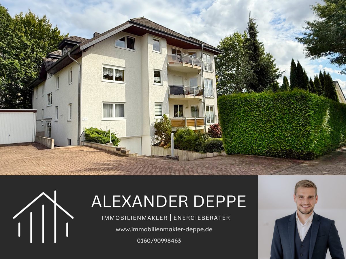 Immobilienangebot - Bad Pyrmont - Alle - Lichtdurchflutet: Große 2-Zimmerwohnung mit herrlichem Balkon in nachgefrager Lage!