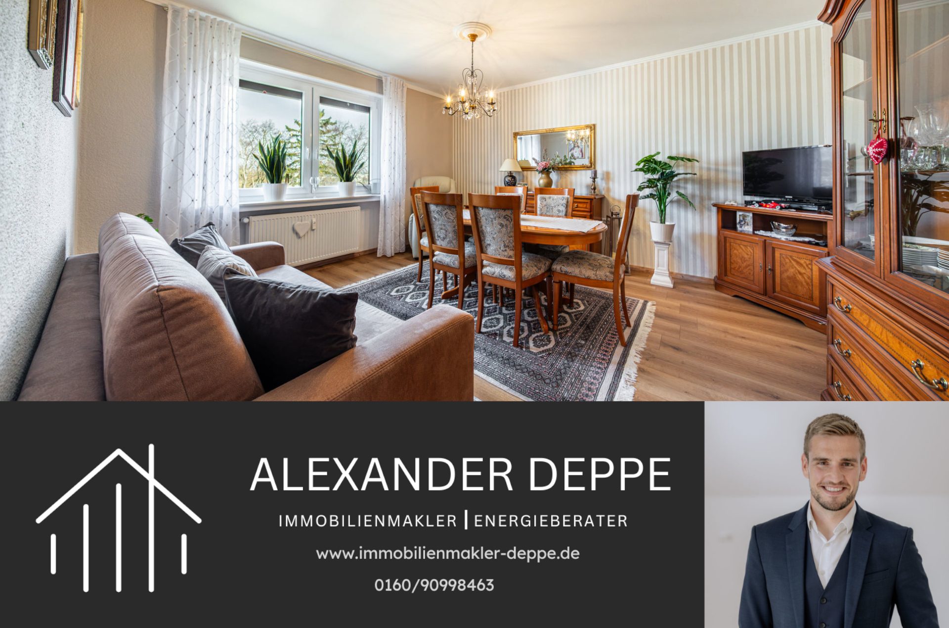 Immobilienangebot - Hannover - Alle - Direkt am Tiergarten: Gepflegte Dreizimmerwohnung mit Balkon!