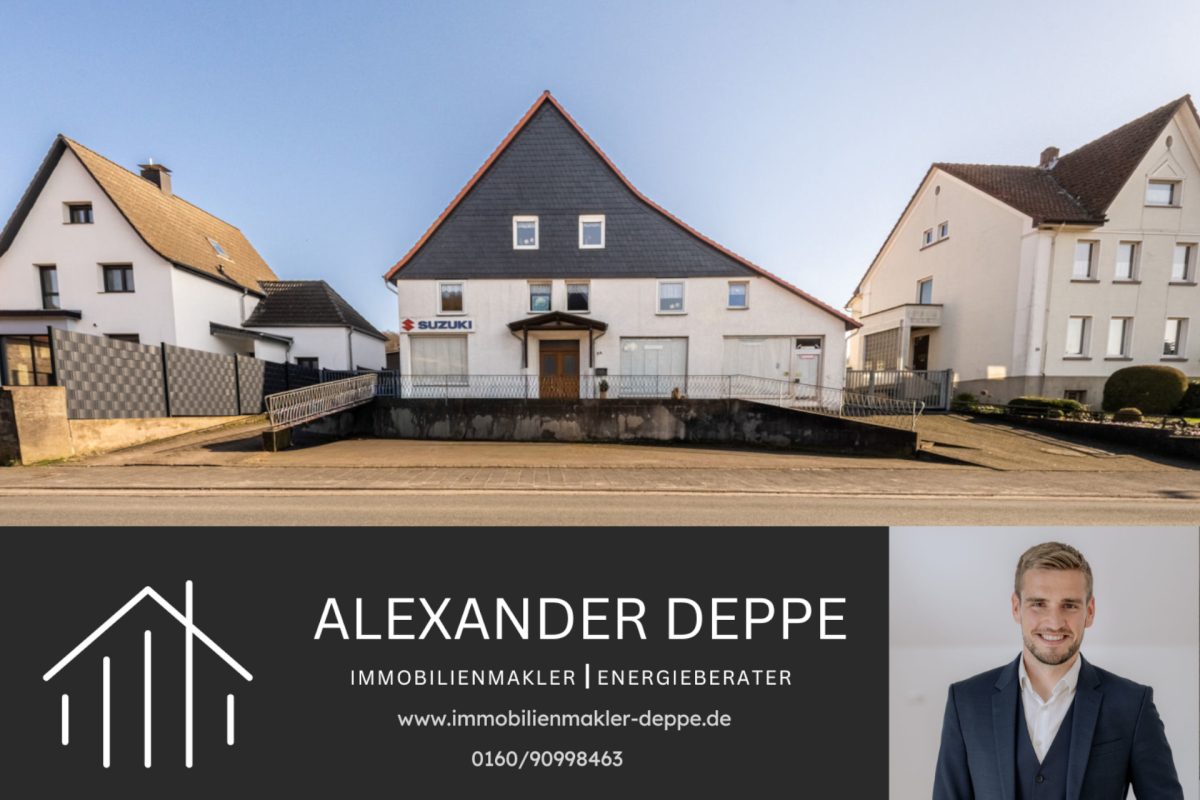 Immobilienangebot - Bad Pyrmont - Alle - Werkhalle, Garagen, Wohnraum: Ein Objekt für echte Macher