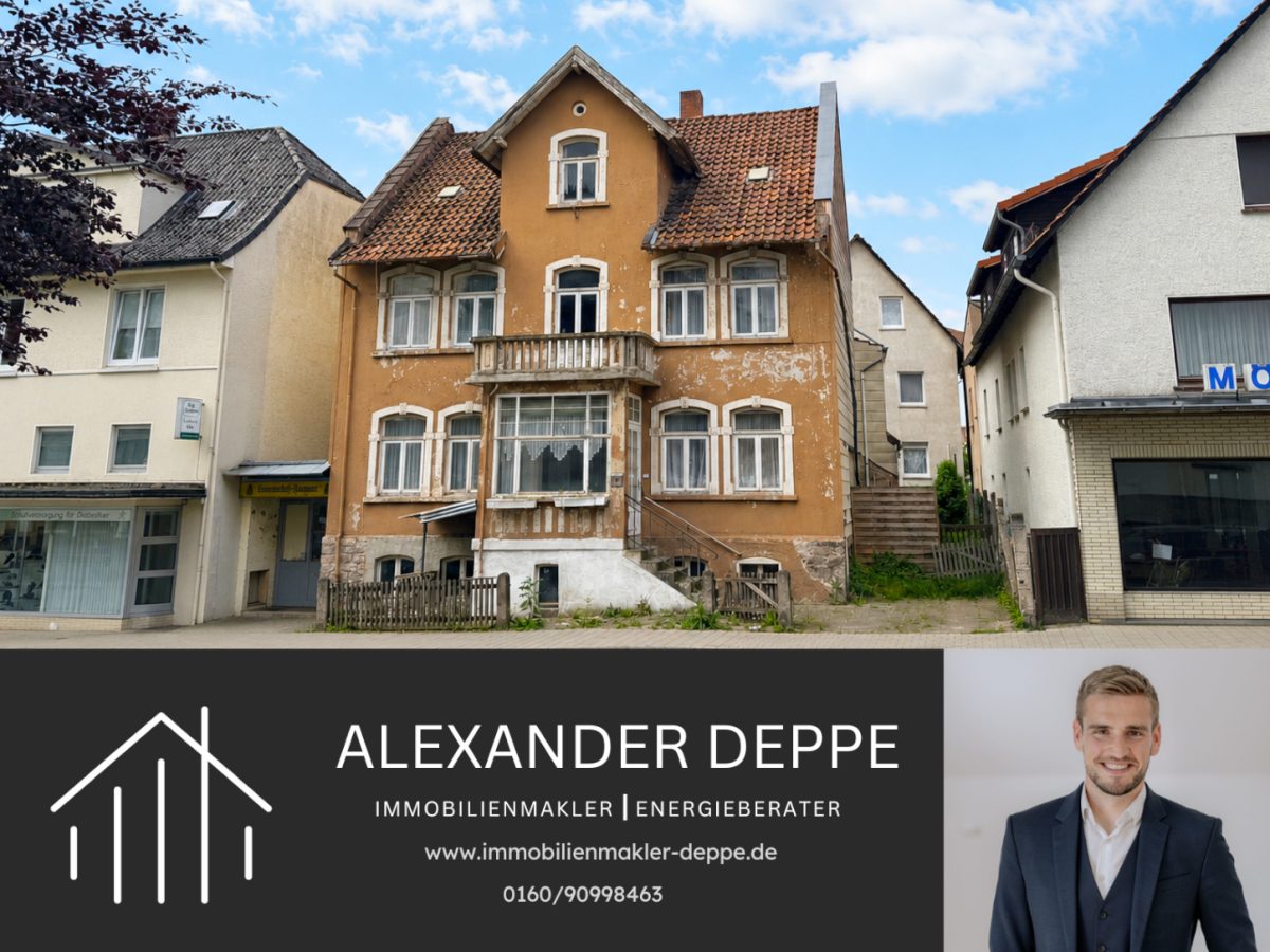 Immobilienangebot - Bad Pyrmont - Alle - Raum für Ideen: Sanierungsobjekt in innenstadtnaher Lage!
