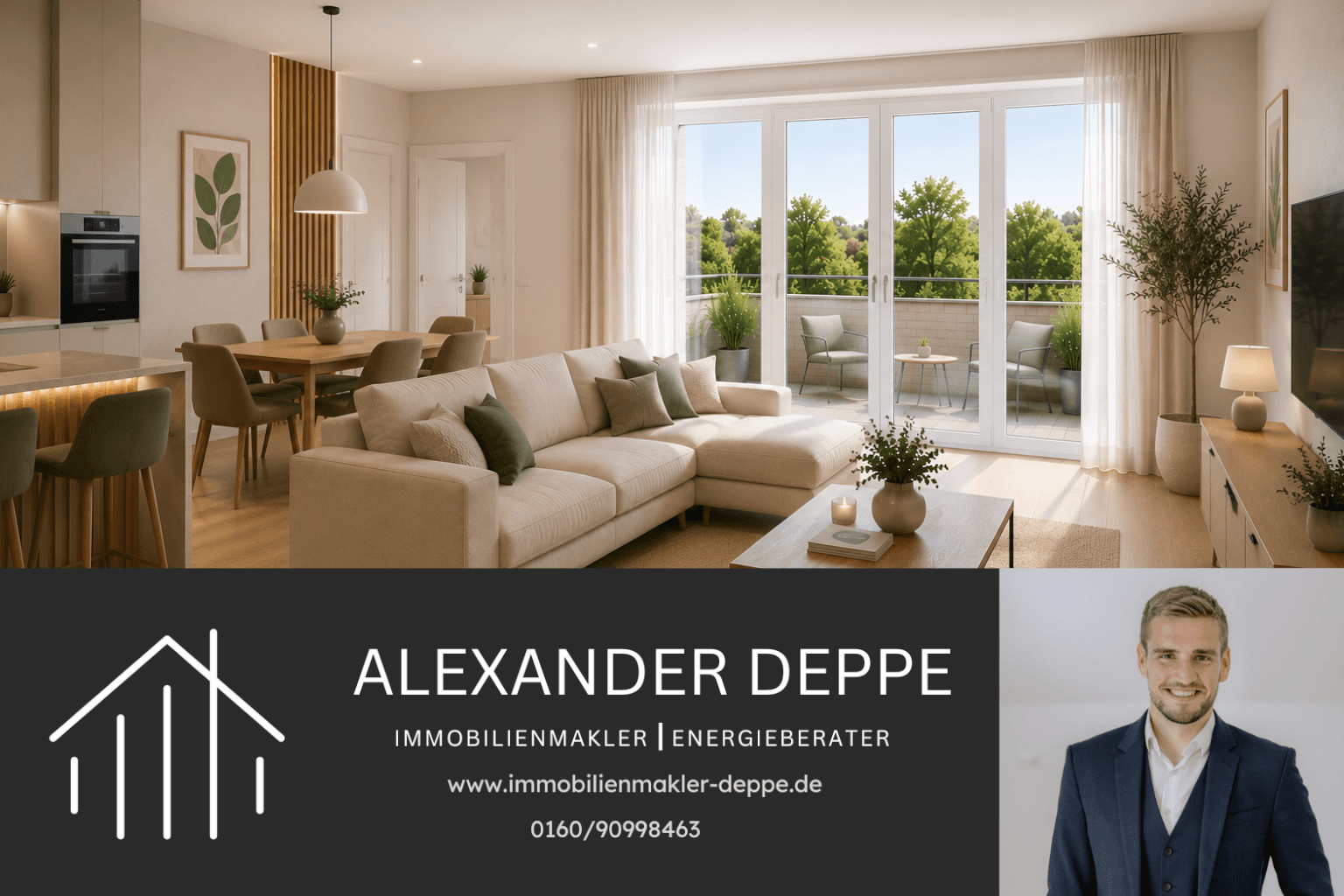 Immobilienangebot - Lügde - Alle - Viel Platz für zwei Zimmer: Neubau am Emmerauenpark