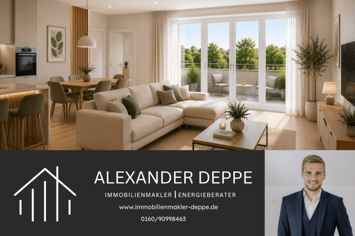 Immobilienangebot - Lügde - Alle - Neubauwohnung mit 3 Zimmern und starkem Grundriss