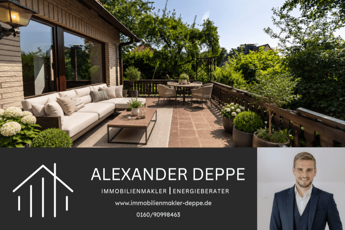 Immobilienangebot - Bad Pyrmont - Alle - Versteckt in zweiter Reihe: Freistehendes Einfamilienhaus mit tollem Garten!