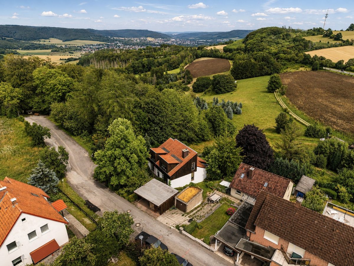 Immobilienangebot - Bad Pyrmont - Alle - Das letzte Haus vorm Wald: Architektenhaus mit wunderschönem Weitblick!