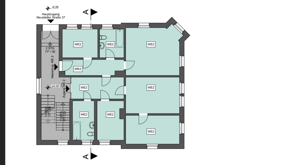 Immobilienangebot - Weida - Alle - Großzügige 4-Zimmer-Altbauwohnung mit ca. 100 m² – hell, flexibel nutzbar & mit modernisiertem Bad