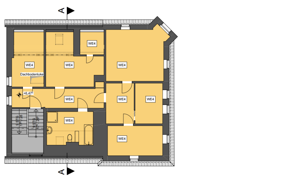 Immobilienangebot - Weida - Alle - Helle 4-Zimmer-Wohnung im DG mit modernem Bad und Stellplatz in attraktiver Lage von Weida