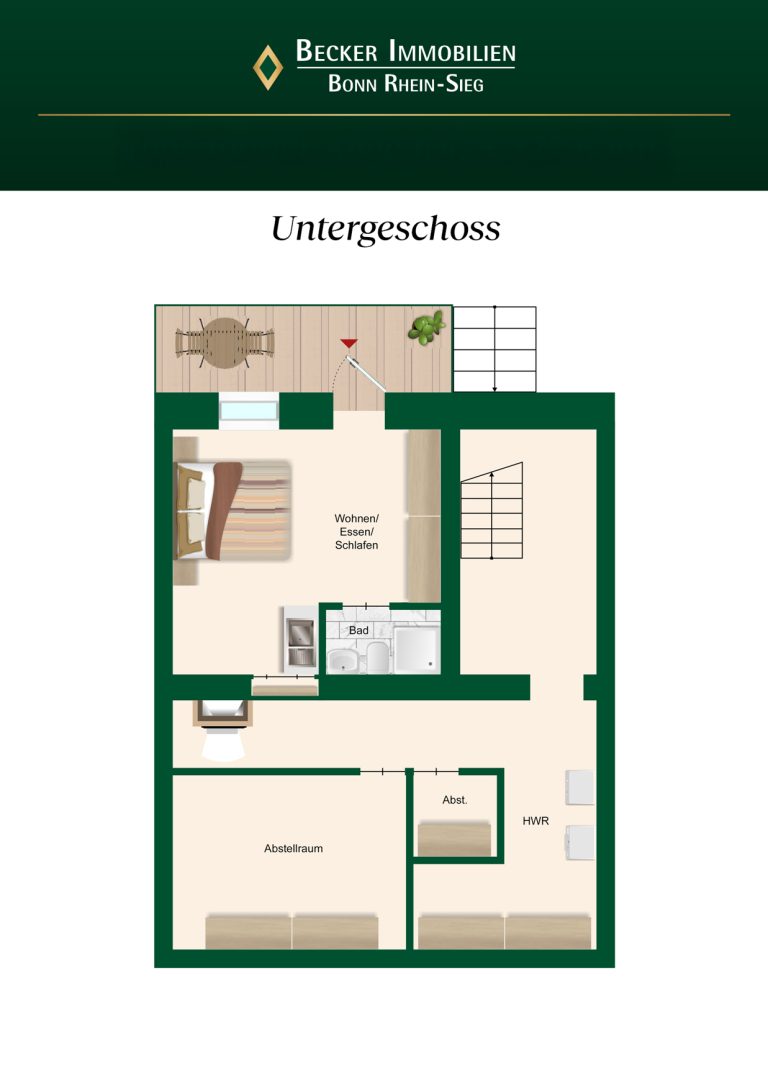 Immobilienangebot - Bonn / Ippendorf - Alle - Wohnhaus zur Modernisierung mit 4 Einheiten in bevorzugter Lage von Bonn - Ippendorf