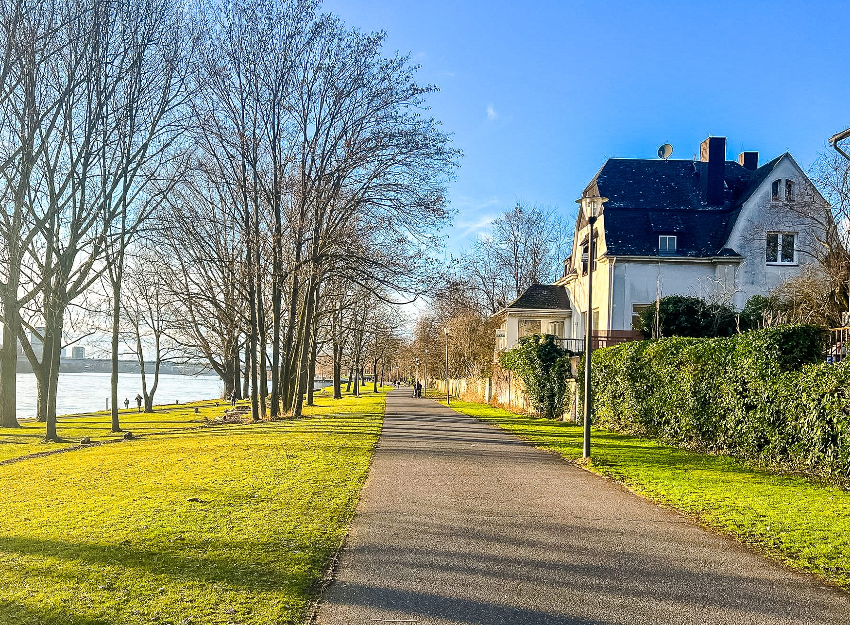 Immobilienangebot - Bonn - Alle - Herrschaftliche Direktorenvilla auf einzigartigem Grundstück in 1. Rheinlage von Bonn - Oberkassel