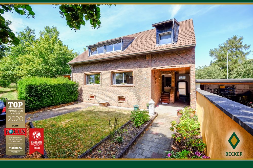 Immobilienangebot - Hürth - Alle - Zweifamilienhaus mit großem Grundstück und Garage in Hürth-Fischenich - Verkauf im Gebotsverfahren