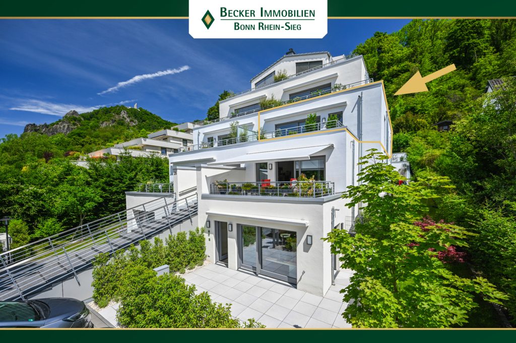 Immobilienangebot - Bad Honnef - Alle - Neuwertige und moderne Wohnung mit 2 Terrassen und Aufzug in ruhiger Lage von Bad Honnef - Rhöndorf