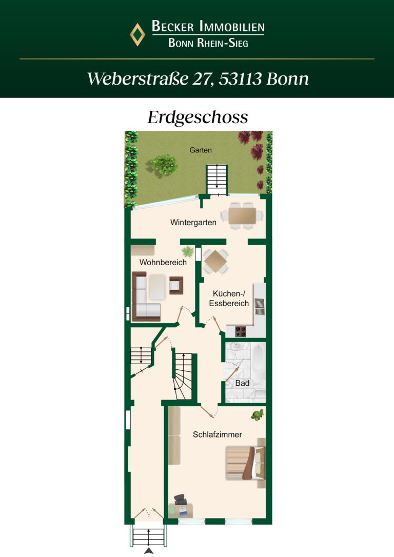 Immobilienangebot - Bonn - Alle - Denkmalgeschütztes Gründerzeithaus mit Entwicklungspotential im Herzen der Südstadt - bezugsfrei