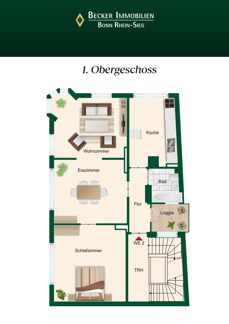 Immobilienangebot - Bonn / Südstadt - Alle - Vermietetes, denkmalgeschütztes Gründerzeithaus mit 3 Einheiten & Garage im Herzen der Südstadt