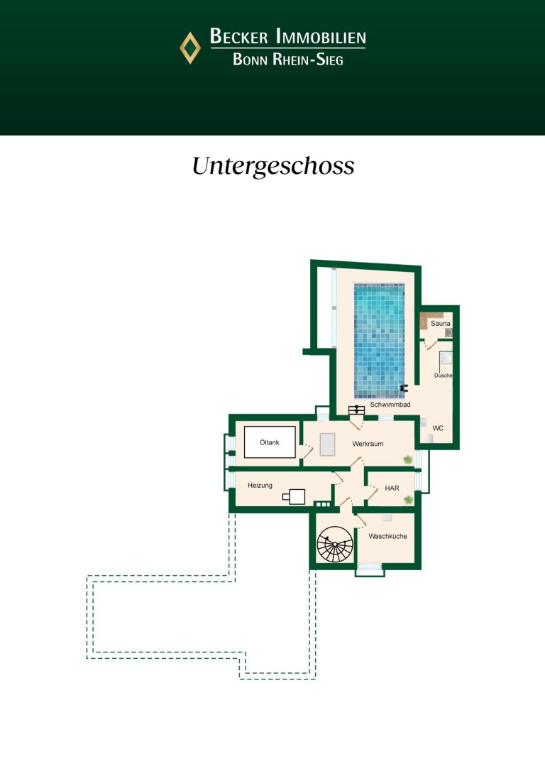 Immobilienangebot - Bonn / Rüngsdorf - Alle - Großzügige Architektenvilla mit Schwimmbad und 2 Doppelgaragen in beliebter Lage von Bonn-Rüngsdorf