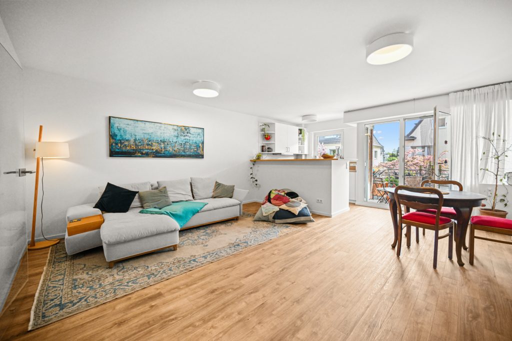 Immobilienangebot - Bonn - Alle - Schicke, neuwertige 2-Zimmer-Wohnung mit Balkon, Schreinerküche und TG-Stellplatz in Kessenich