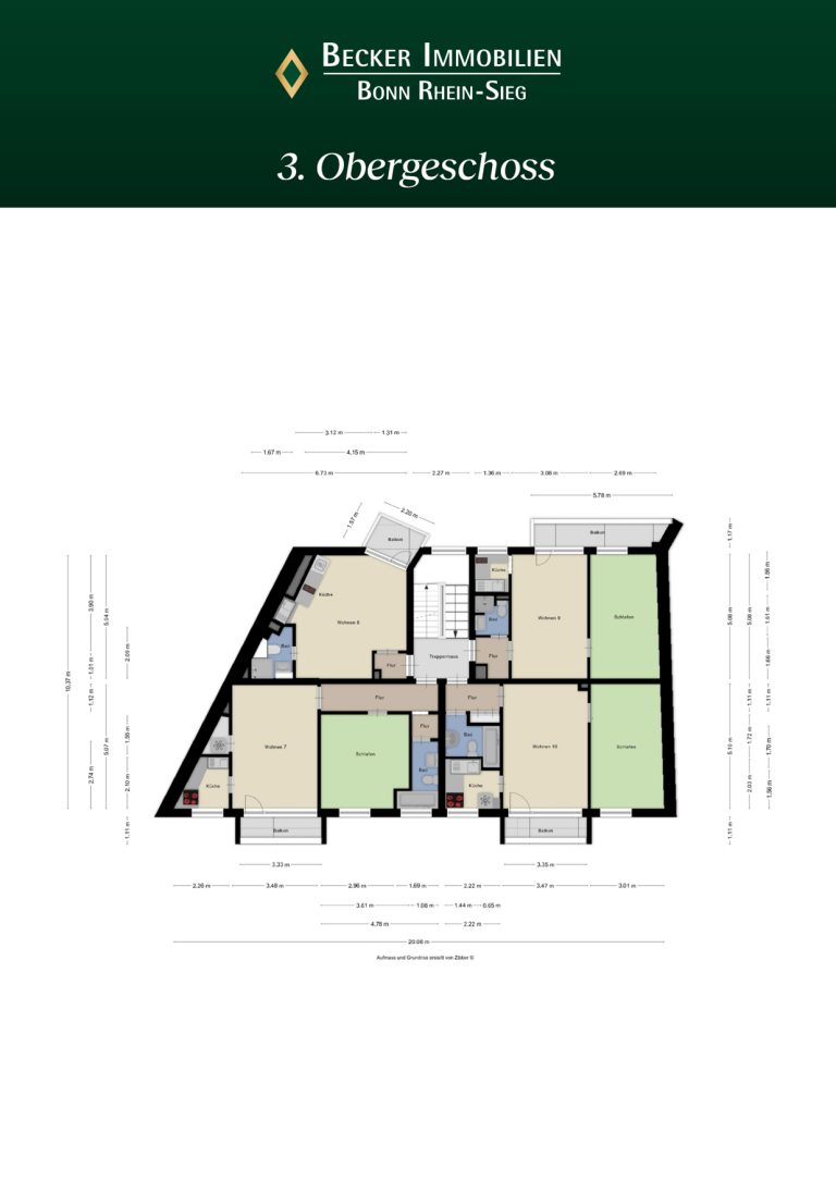 Immobilienangebot - Bonn - Alle - Gepflegtes Wohn-/Geschäftshaus mit 13 Einheiten und 2 Garagen in absoluter Top-Lage von Poppelsdorf