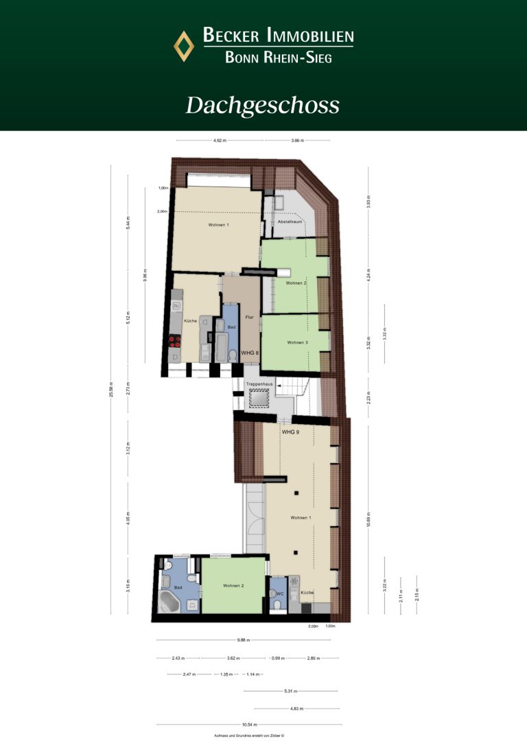 Immobilienangebot - Bonn / Südstadt - Alle - Modernisiertes Wohn-/Geschäftshaus mit 11 Einheiten in unmittelbarer Rheinnähe der Bonner Südstadt